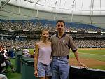 Here is another picture of us at the Yankee game in Tampa