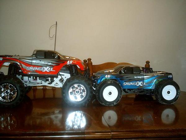 racing savage and Basher Savage
